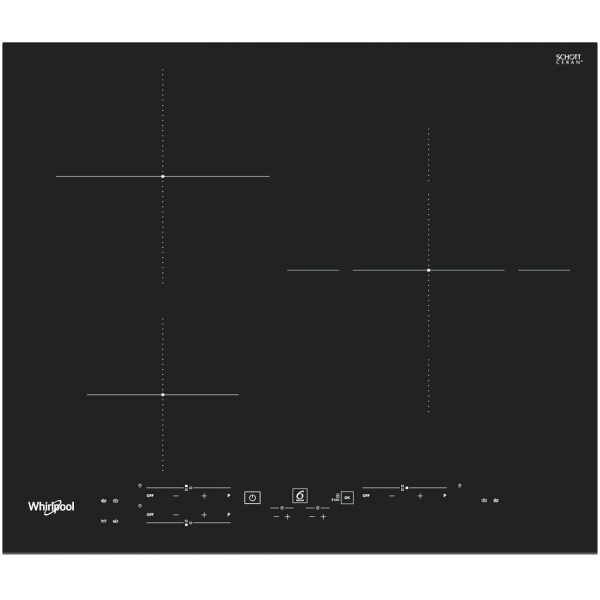 惠而浦 WHIRLPOOL WSB2360BFP 3頭嵌入式電磁爐：7200W總火力與「第6感」智能技術